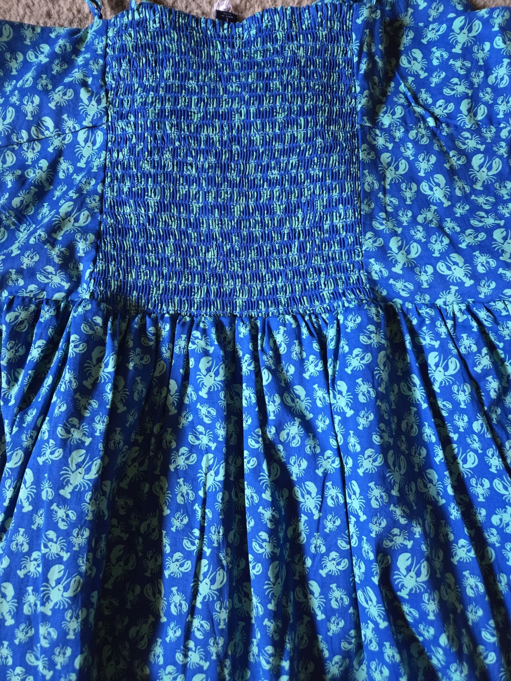 Roller Rabbit Blue and Green Lobster Print Skirt - Picture 7 of 7